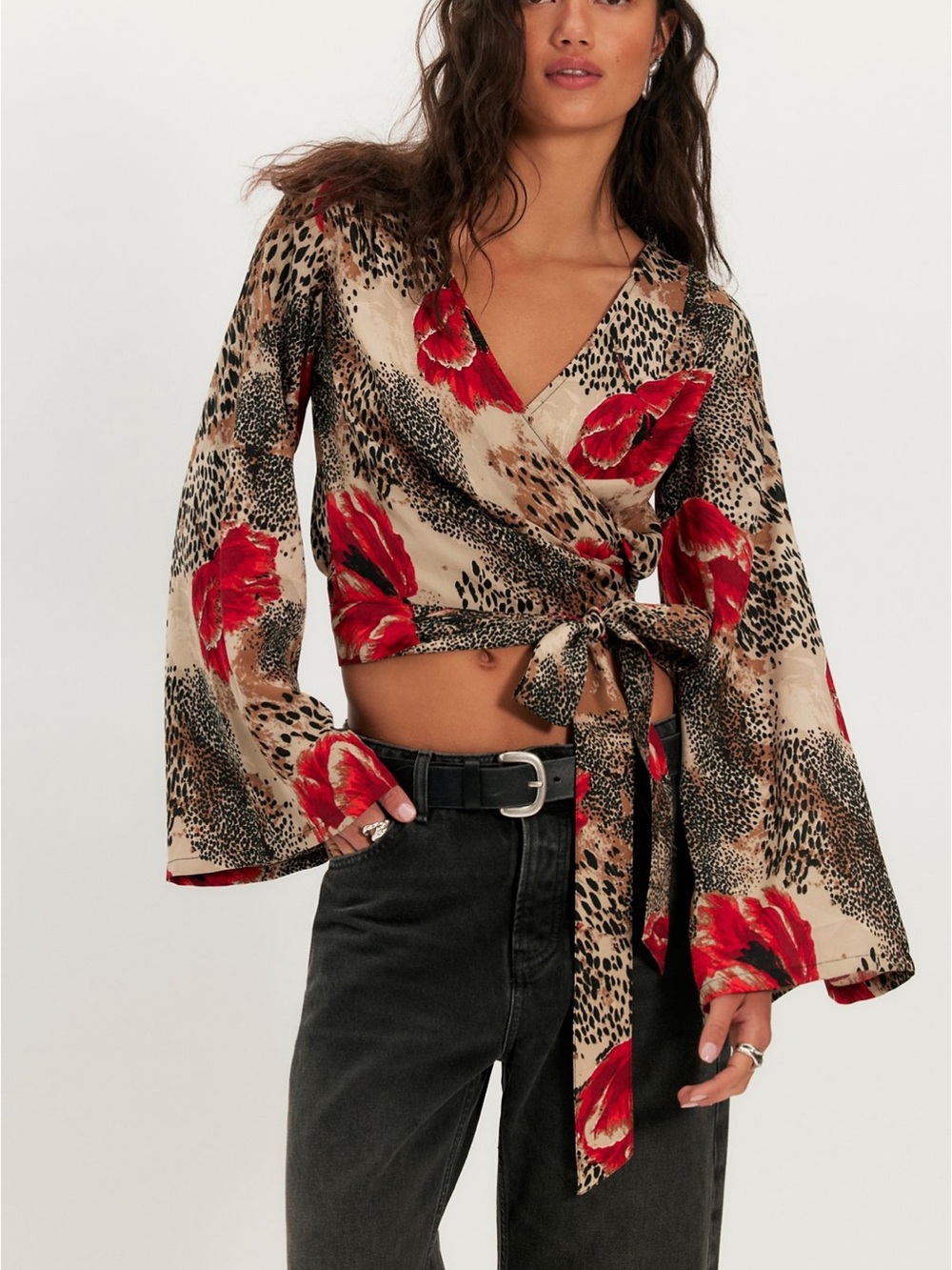 NWT Free People Roxie Wrap Top